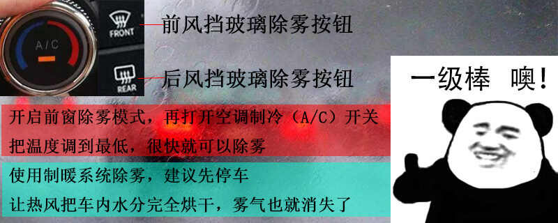 除雾键是什么标识图解？车内起雾按哪个键