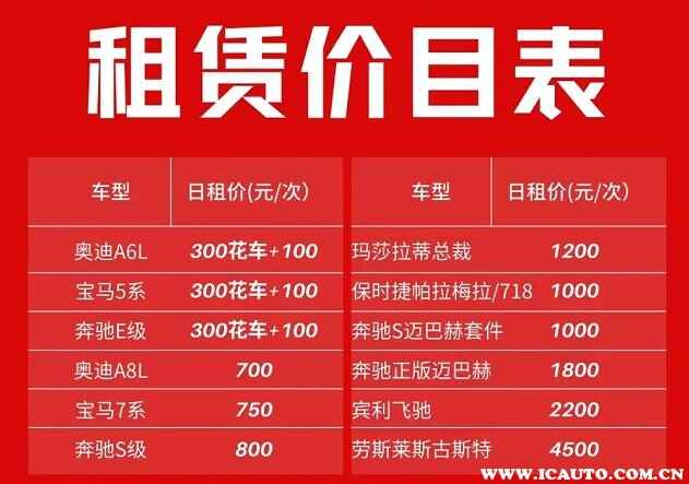 婚庆车队6辆一般多少钱？婚车车队租赁价格一览表