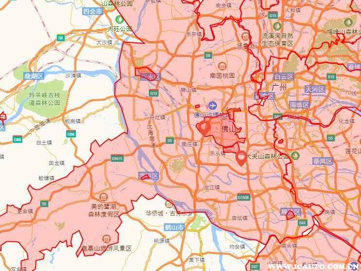 佛山禁摩吗，佛山最新禁摩区域地图