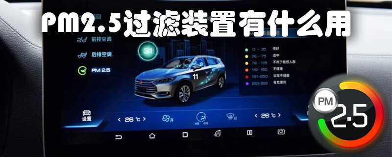 车内pm2.5过滤装置有什么用