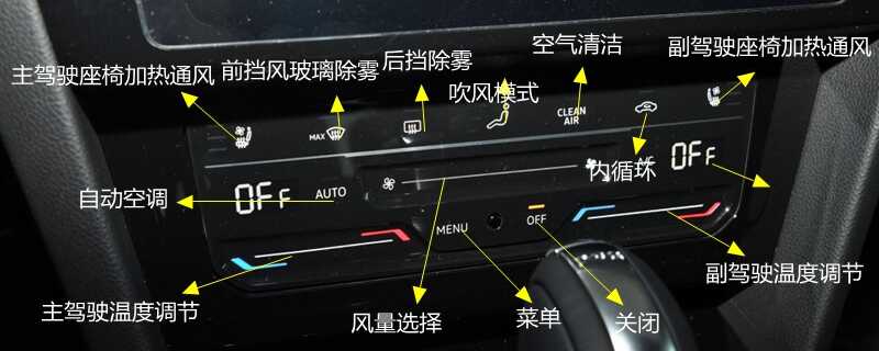 大众CC中控按钮图解，大众CC车内按键功能说明