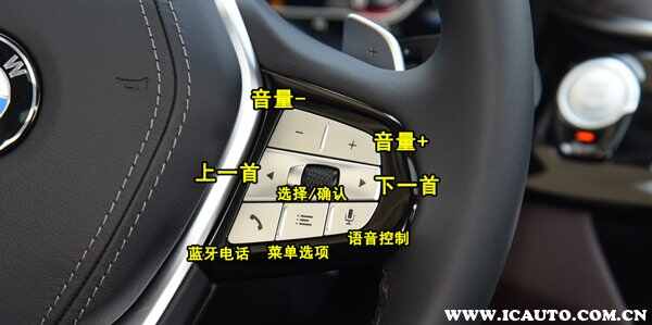 宝马3系方向盘按键图解，3系方向盘按钮功能说明