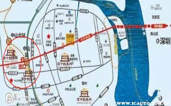 深中通道中山出口位置，为何说深中通道毁了南沙