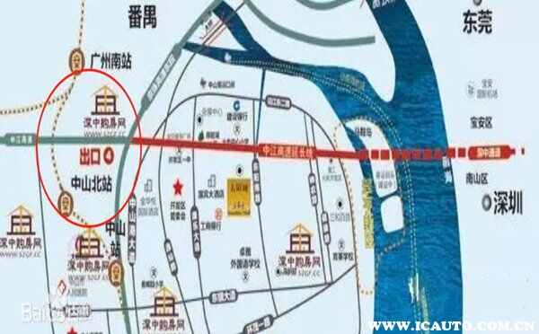 深中通道中山出口位置，为何说深中通道毁了南沙