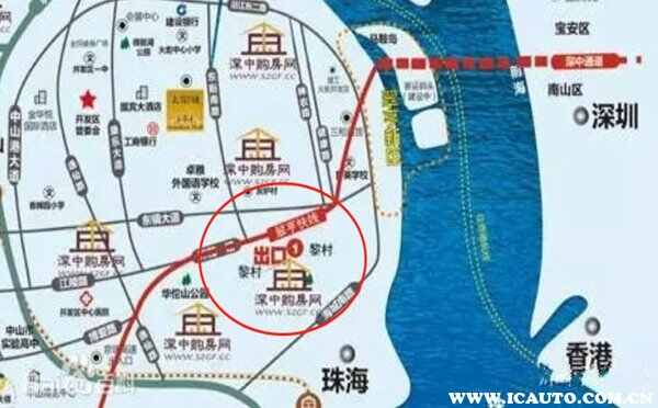 深中通道中山出口位置，为何说深中通道毁了南沙