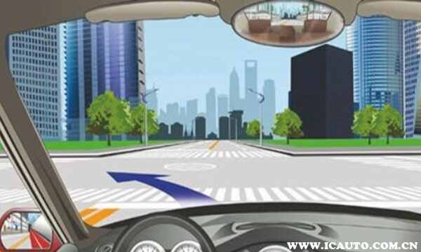 左转弯不靠路口中心行驶，左转弯中心点图解