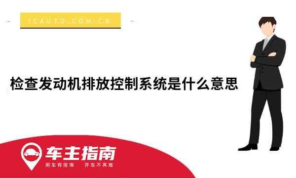 检查发动机排放控制系统是什么意思