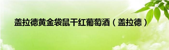 盖拉德黄金袋鼠干红葡萄酒（盖拉德）