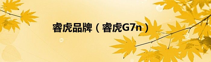睿虎品牌（睿虎G7n）