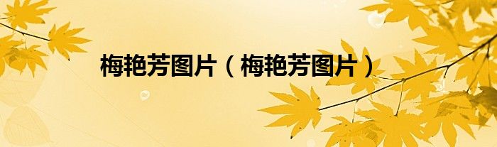 梅艳芳图片（梅艳芳图片）