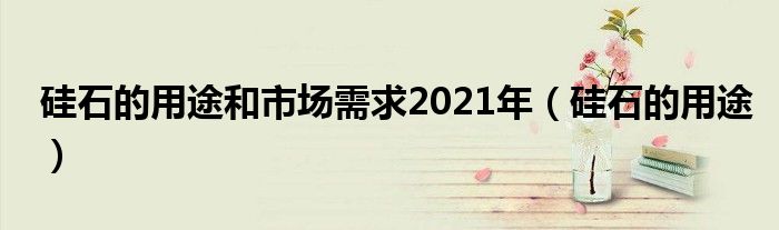 硅石的用途和市场需求2021年（硅石的用途）