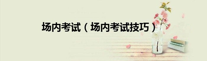 场内考试（场内考试技巧）