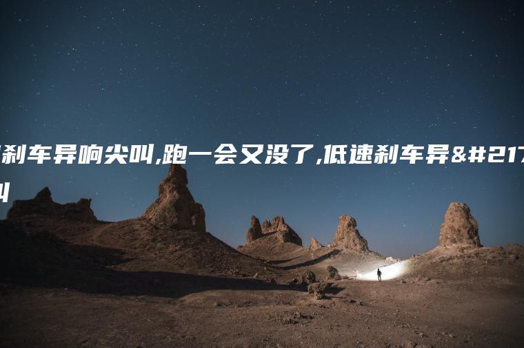 低速刹车异响尖叫,跑一会又没了,低速刹车异响尖叫