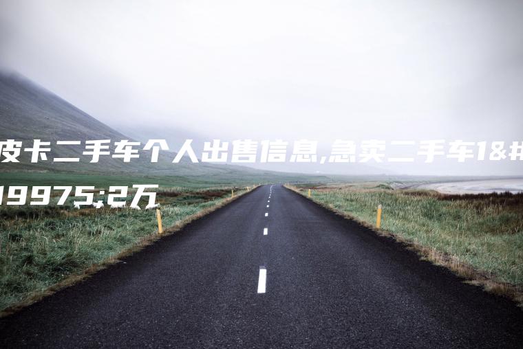 皮卡二手车个人出售信息,急卖二手车1万2万