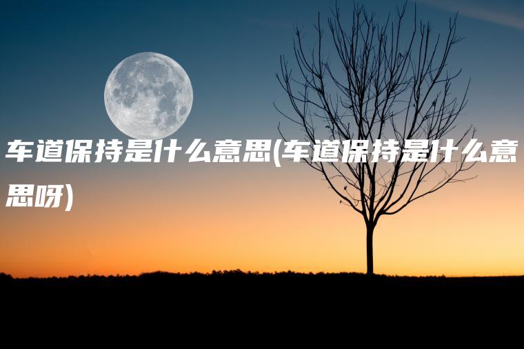 车道保持是什么意思(车道保持是什么意思呀)
