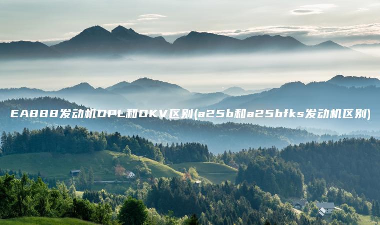 EA888发动机DPL和DKV区别(a25b和a25bfks发动机区别)