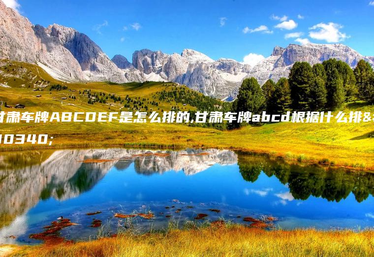 甘肃车牌ABCDEF是怎么排的,甘肃车牌abcd根据什么排的