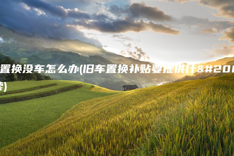 店内置换没车怎么办(旧车置换补贴要提供什么手续)