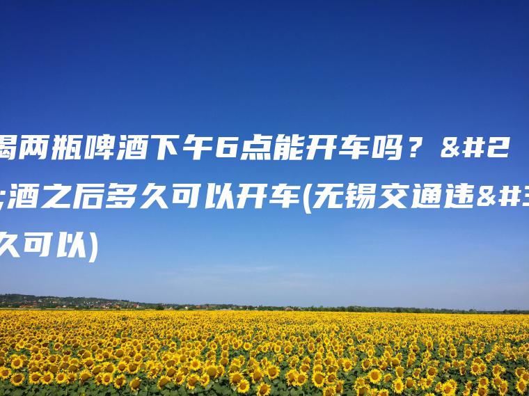 中午喝两瓶啤酒下午6点能开车吗？喝酒之后多久可以开车(无锡交通违章多久可以)