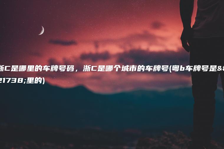 浙C是哪里的车牌号码，浙C是哪个城市的车牌号(粤b车牌号是哪里的)