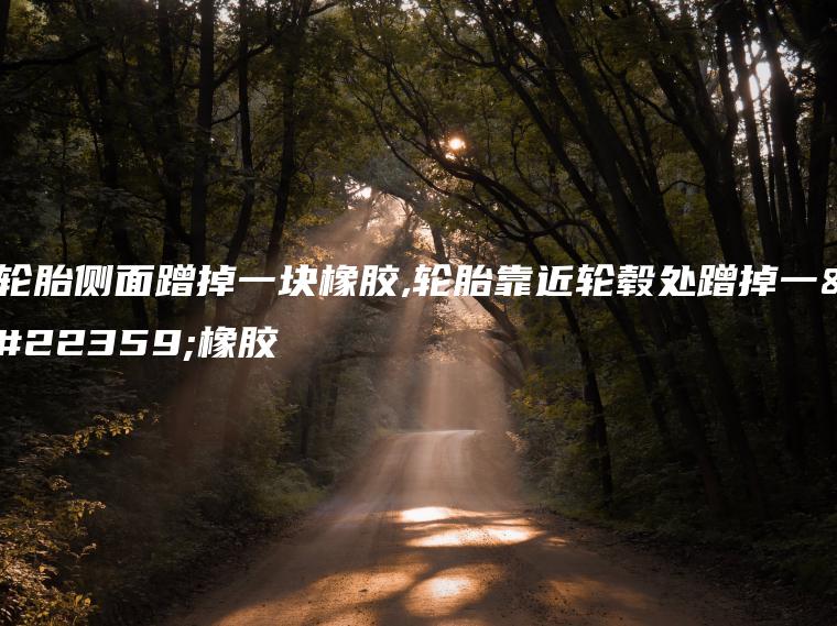 轮胎侧面蹭掉一块橡胶,轮胎靠近轮毂处蹭掉一块橡胶