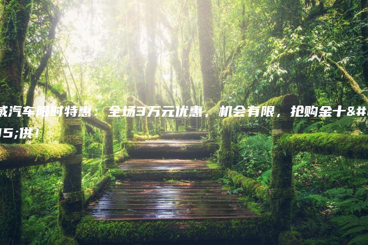 荣威汽车限时特惠：全场3万元优惠，机会有限，抢购金十特供！