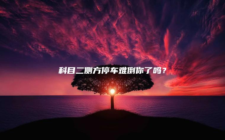 科目二侧方停车难倒你了吗？