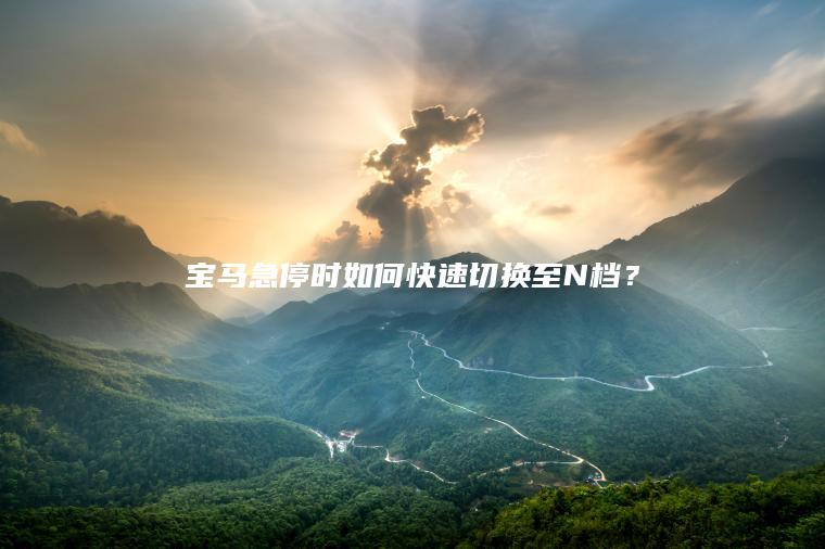 宝马急停时如何快速切换至N档？