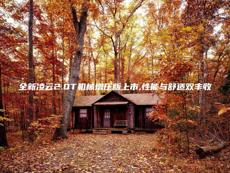 全新凌云2.0T机械增压版上市,性能与舒适双丰收
