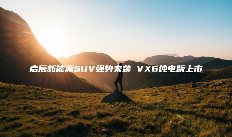 启辰新能源SUV强势来袭 VX6纯电版上市