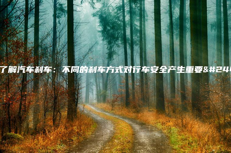 深入了解汽车刹车：不同的刹车方式对行车安全产生重要影响