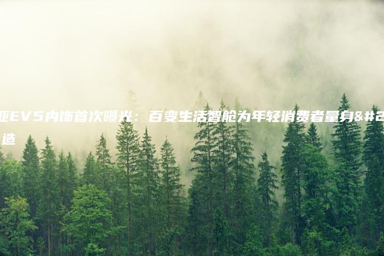 起亚EV5内饰首次曝光：百变生活智舱为年轻消费者量身打造