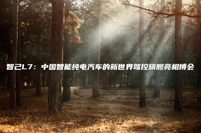 智己L7：中国智能纯电汽车的新世界驾控旗舰亮相博会