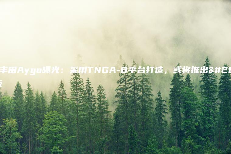 全新丰田Aygo曝光：采用TNGA-B平台打造，或将推出混动版