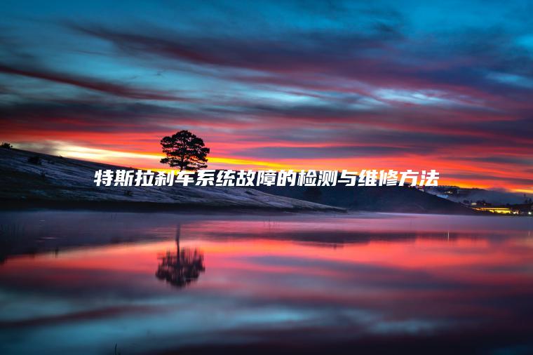 特斯拉刹车系统故障的检测与维修方法