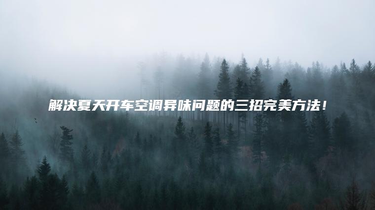 解决夏天开车空调异味问题的三招完美方法！