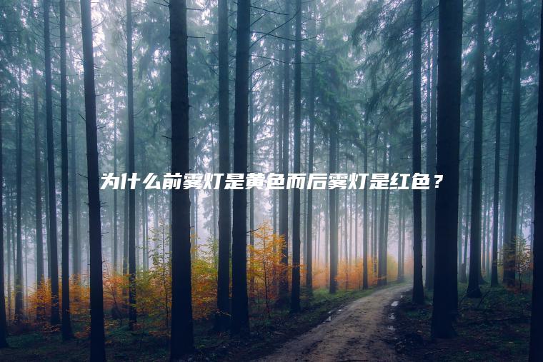 为什么前雾灯是黄色而后雾灯是红色？