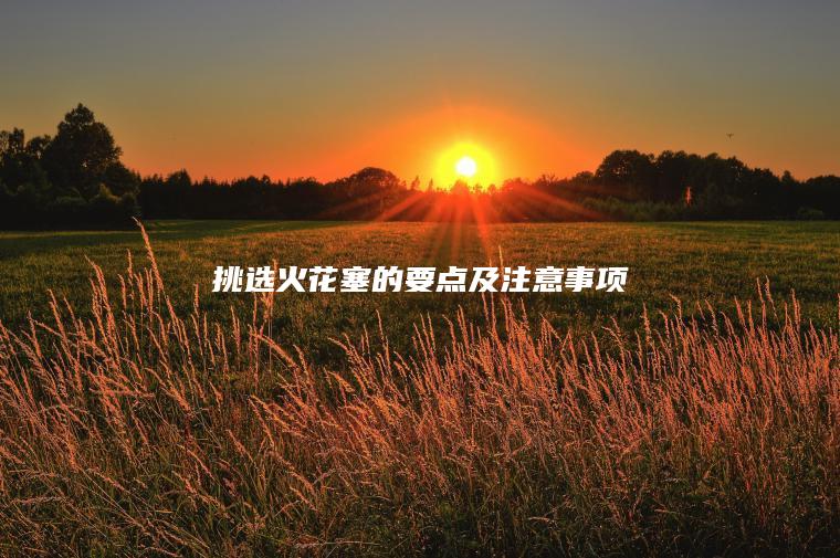 挑选火花塞的要点及注意事项
